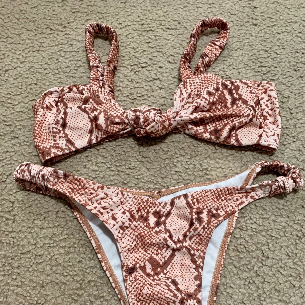 Shein Snakeskin Swimsuit